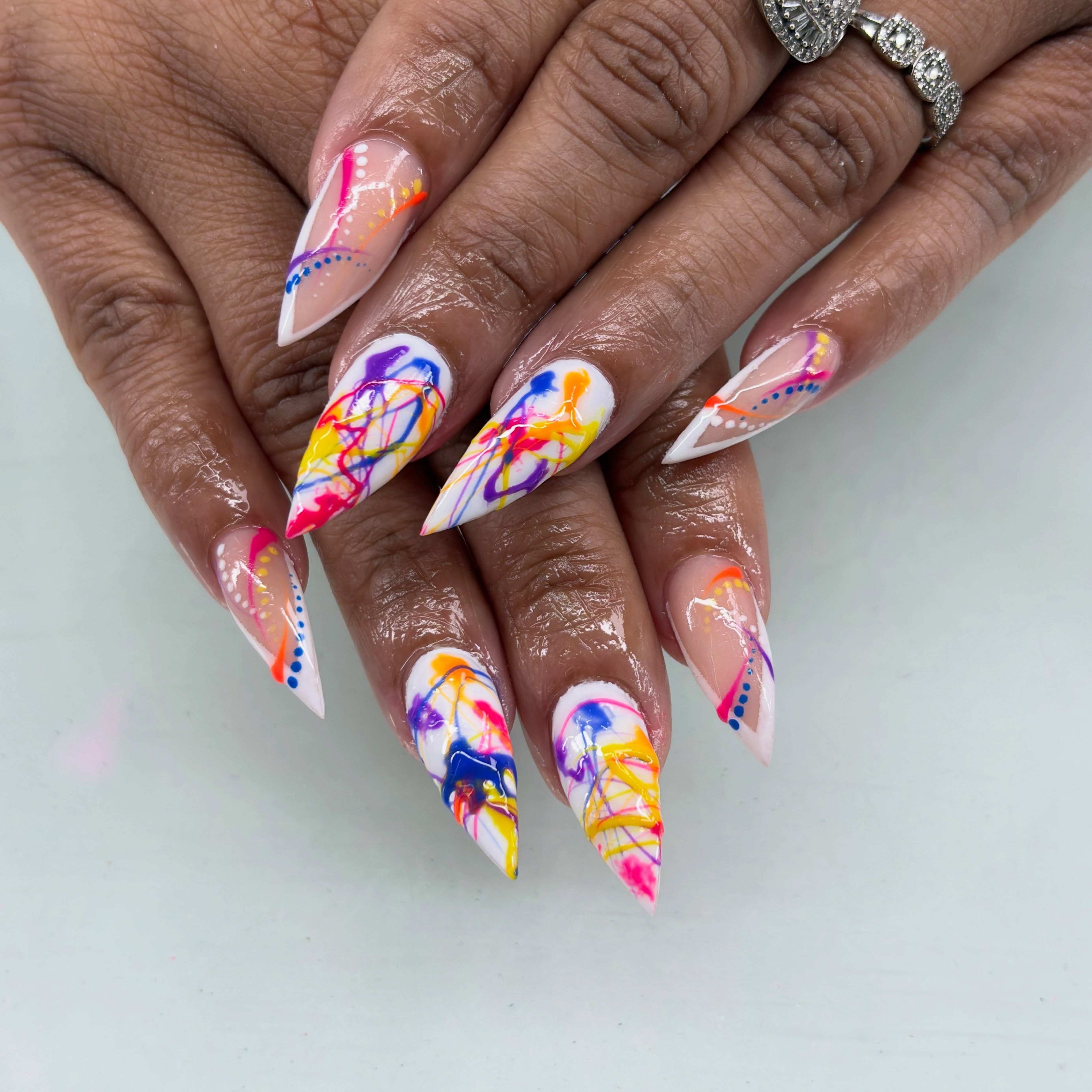 Beautiful nail art detail